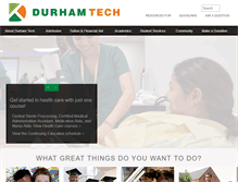 Tablet Screenshot of durhamtech.edu