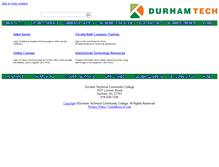 Tablet Screenshot of courses.durhamtech.edu